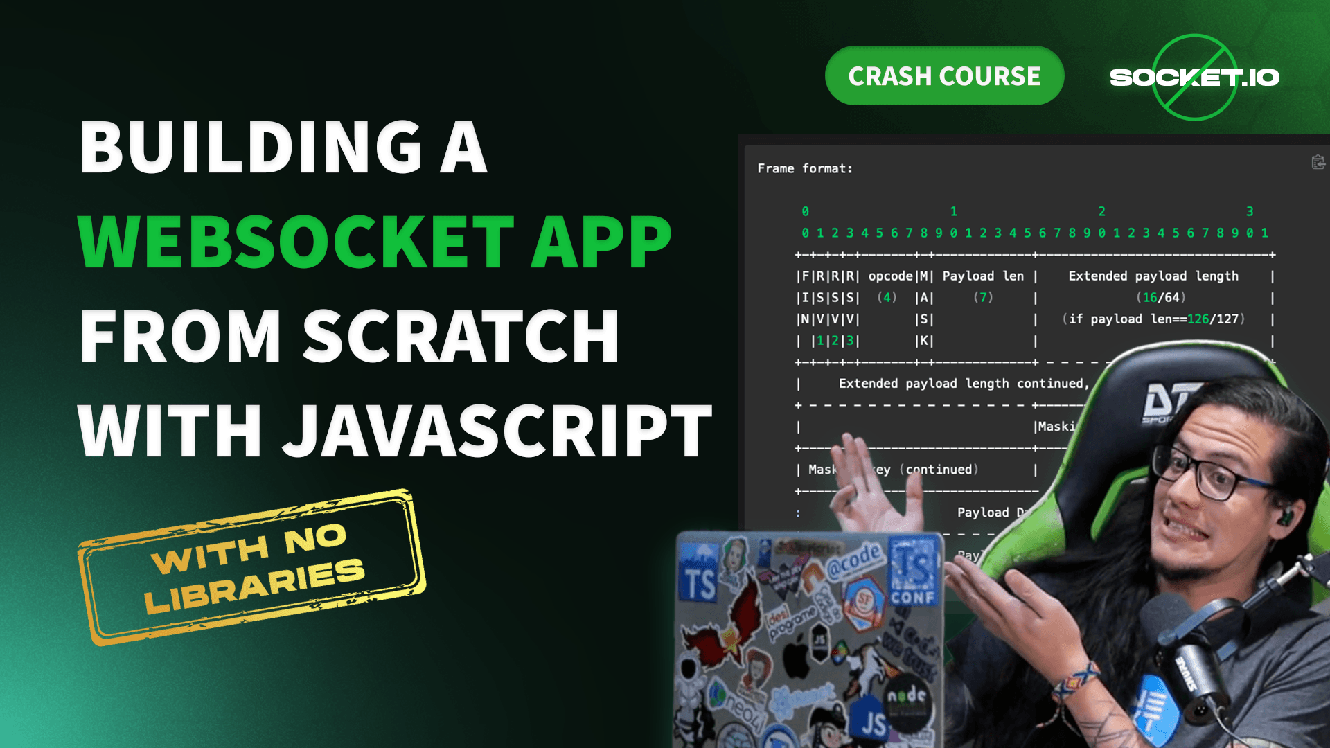 Implementing the WebSocket protocol from scratch using Node.js